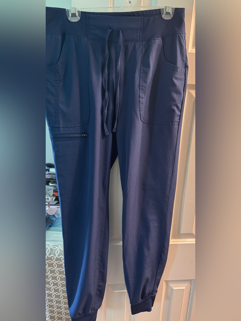 Scrubs Women’s Medium tall Navy Drawstring